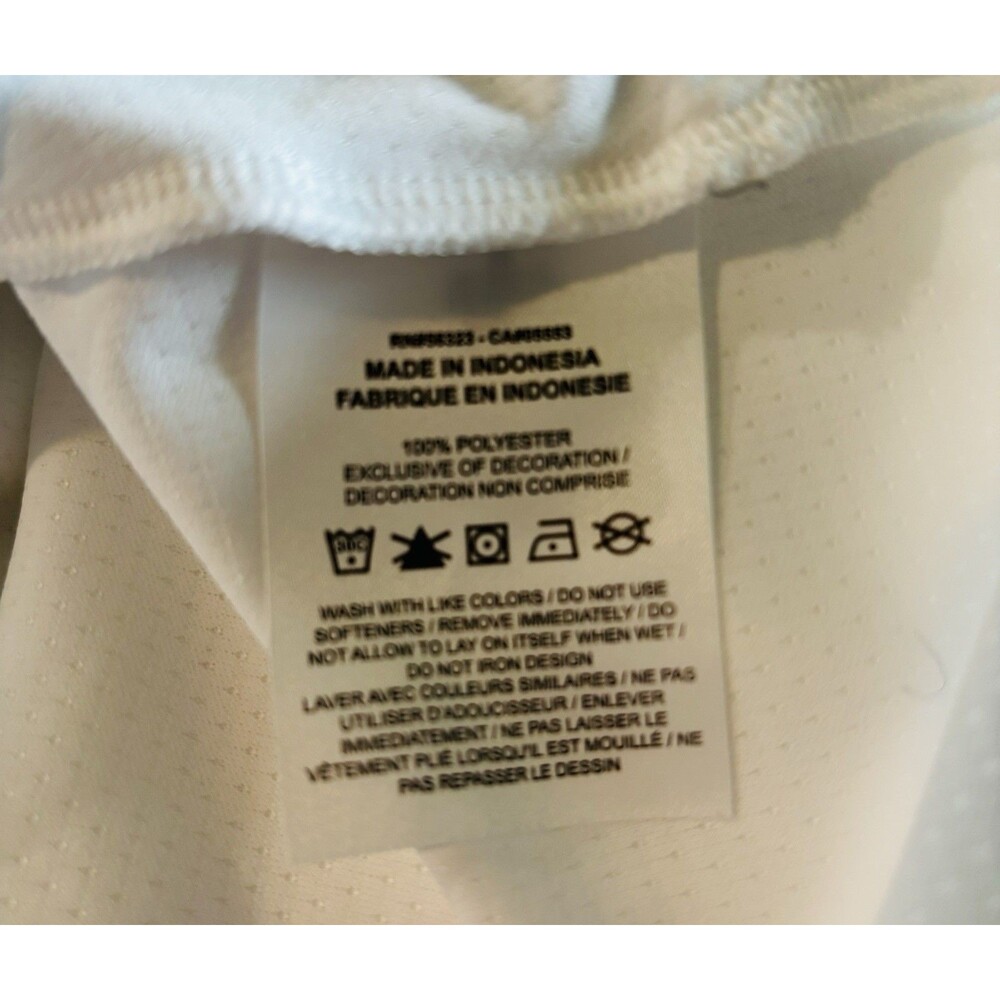 Nike Dri-Fit UV Advantage White Long Sleeve Mock Neck Golf Athletic Top XS - Picture 9 of 10